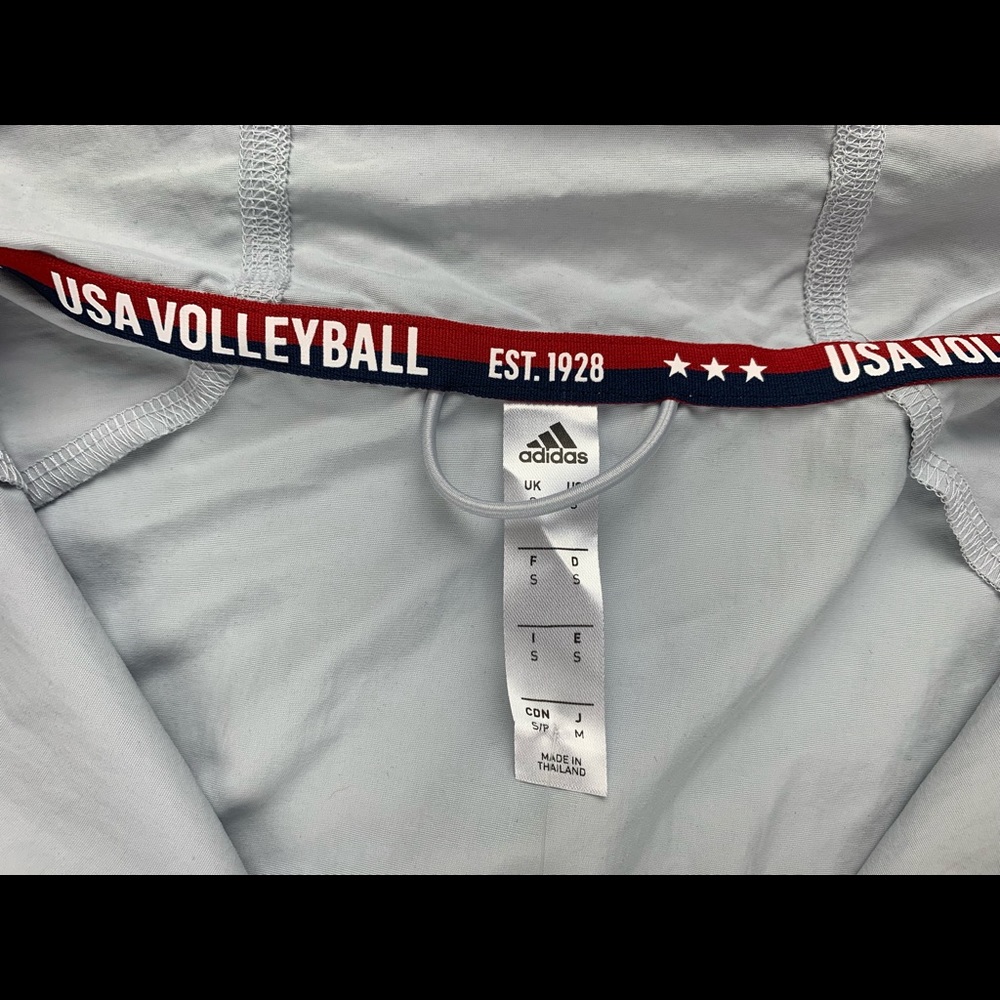 NWT Adidas USA Olympic Anorak Jacket Small (S) USAV FK1043 - Picture 9 of 11